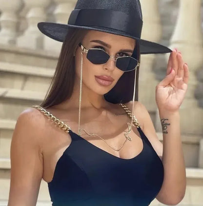 Luxueuze Ketting Zonnebril - Trendy & Stijlvol