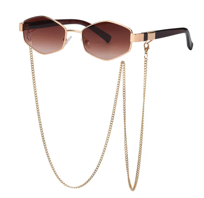 Luxueuze Ketting Zonnebril - Trendy & Stijlvol